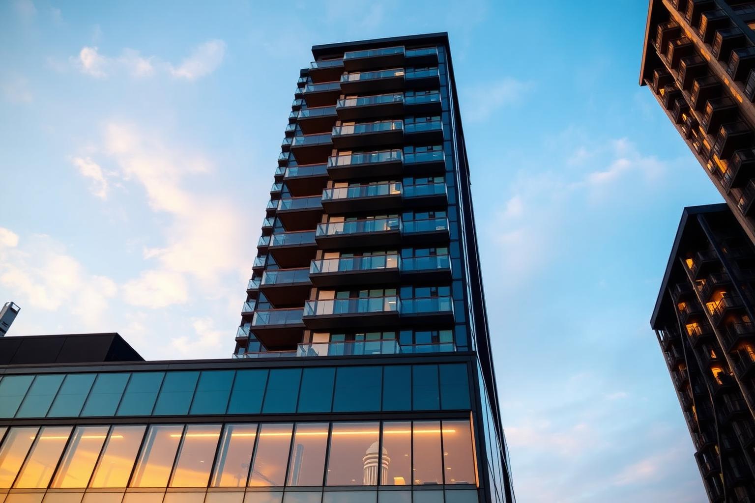 Edificio de apartamentos modernos
